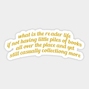 The Reader Life Sticker
